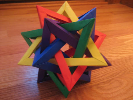 5 Intersecting Tetrahedra