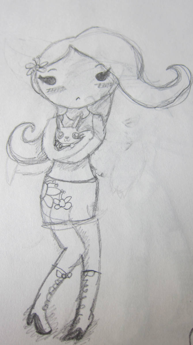 Fluttershy human form by woofkitty on DeviantArt