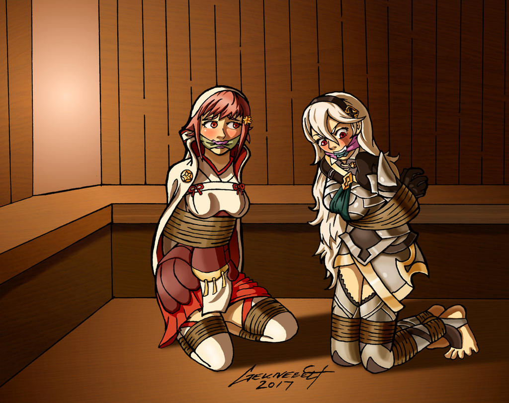 Commission: Sakura and Corrin in a Bind