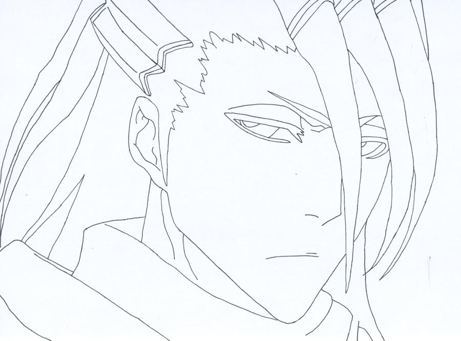 Bleach Byakuya lineart