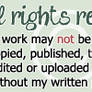 'All Rights Reserved' Copyright Stamp + Plz Acct.