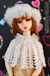 Wintery Cape and Hat ~ On Etsy by musumedesu