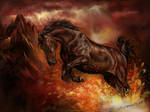 Fire horse by adanethiel
