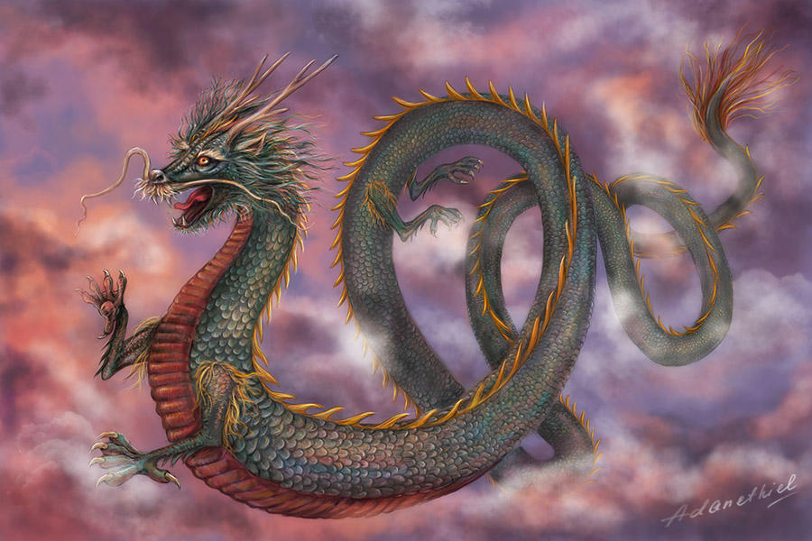 Asia dragon. Дилун Земляной дракон. Китайский водяной дракон Дилун. Китайский зеленый дракон Цинлун. Зеленый дракон Имуги.