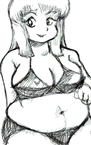 OC - Chubby girl in a bikini