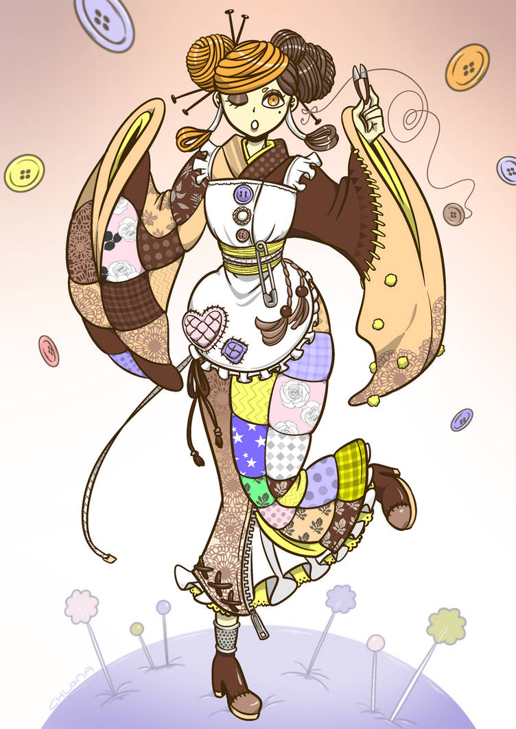 Sew Deviantart Sewing Girl by Chlona on DeviantArt