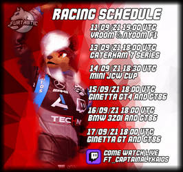 Racing Schedule 11/09/2021