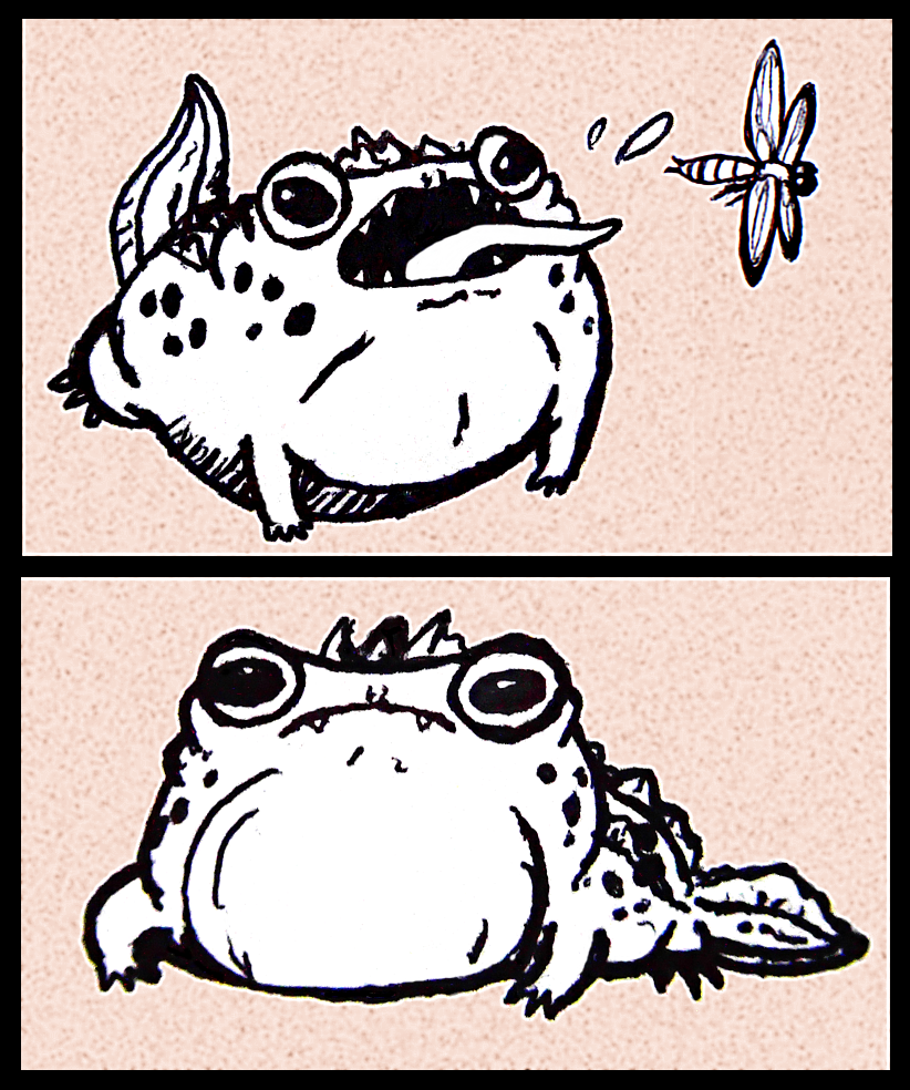 RANDOM DOODLE: PREHISTORIC AMPHIBIAN