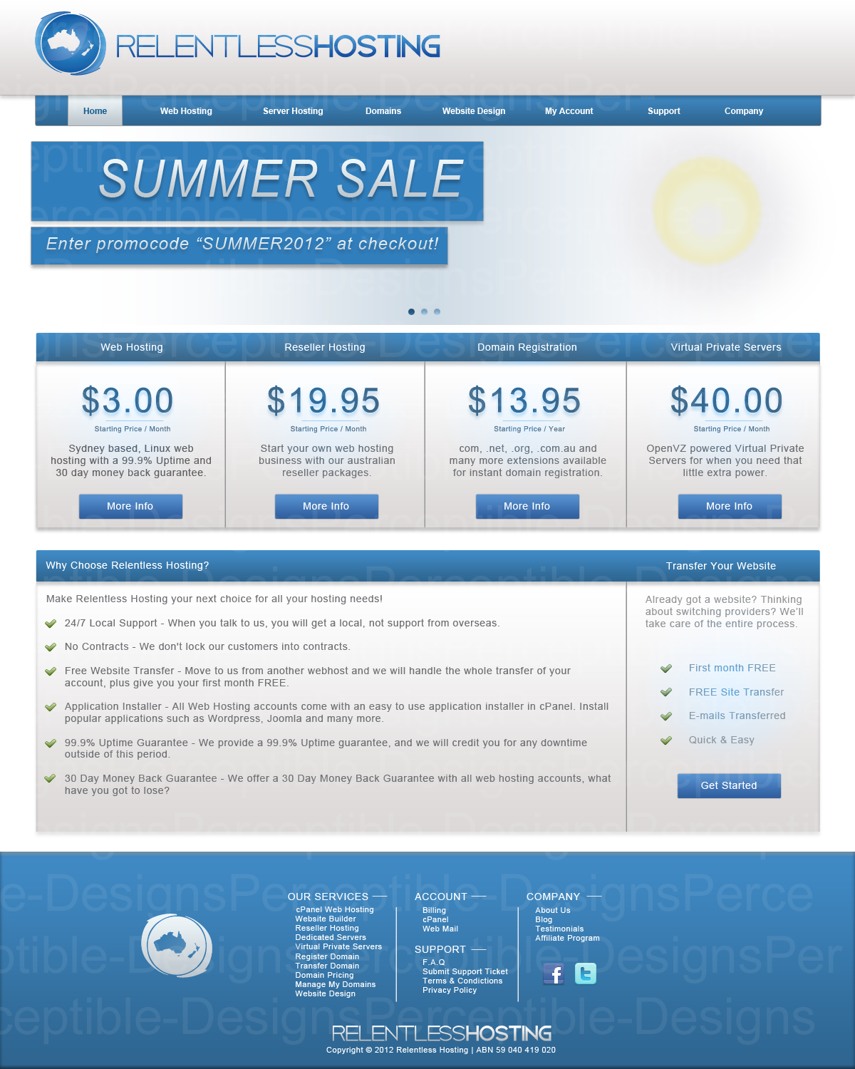 Web Hosting Website Design *FOR SALE*