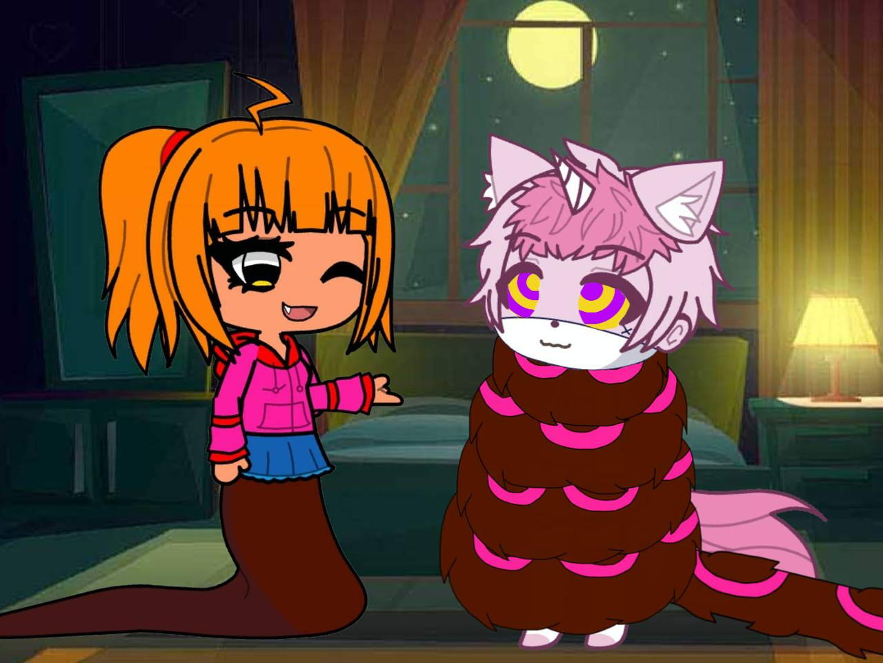 Couple on a vacation in a Cabin~