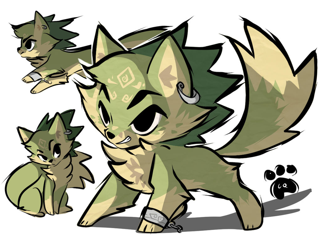 Toon wolf link by clockworkq on DeviantArt