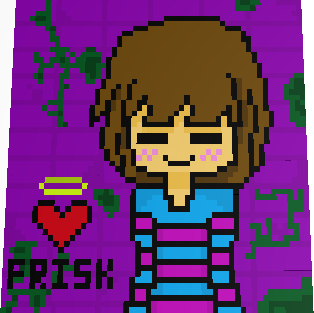 Roblox Frisk Undertale Pixel Art By Themajesticnarwhal On Deviantart - roblox pixel art sans