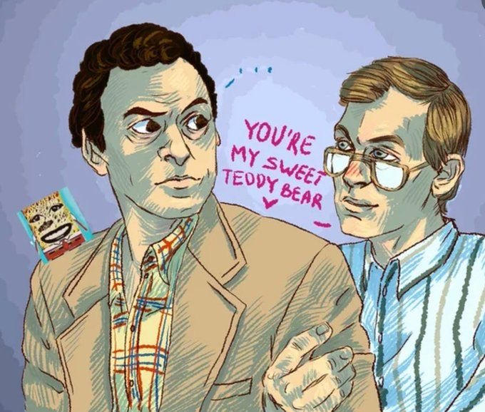 Jeffrey Dahmer x Ted Bundy by halalakaksjjs on DeviantArt