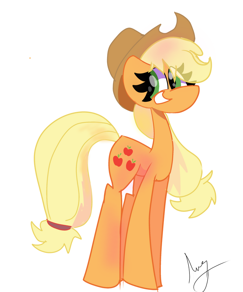 Mlp Applejack Color Inverted Mlp Applejack by Andruuxmlp on DeviantArt