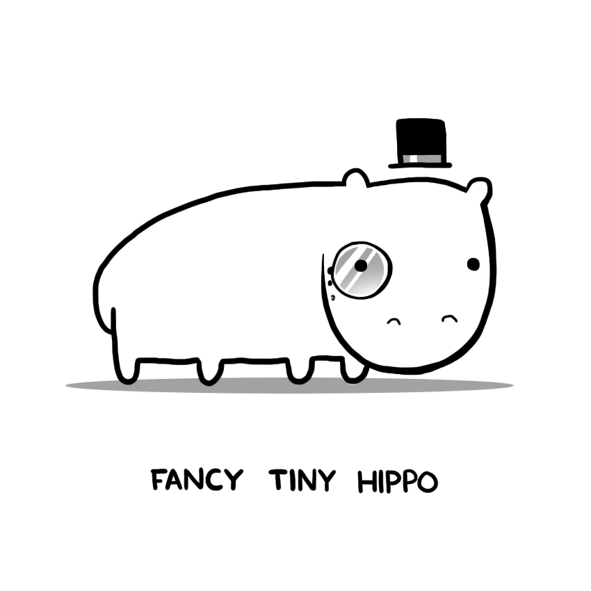 Fancy Tiny Hippo