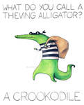 What do you call a thieving alligator?