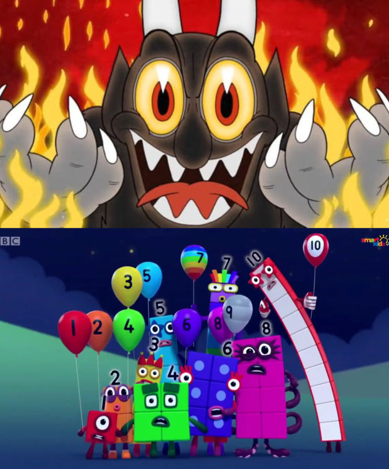 The Devil Meet The Numberblocks Crew by Cut3c0r3zChanQwQ on DeviantArt