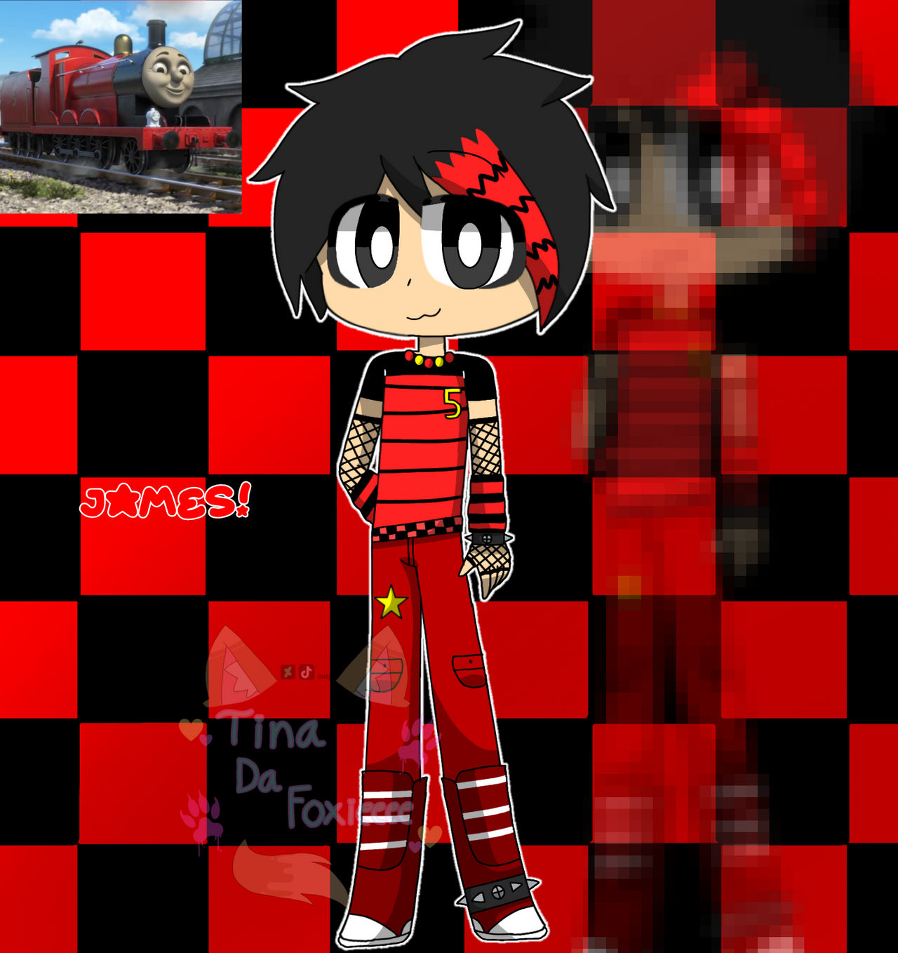 James The Red Engine, But Humanized!? by Cut3c0r3zChanQwQ on DeviantArt