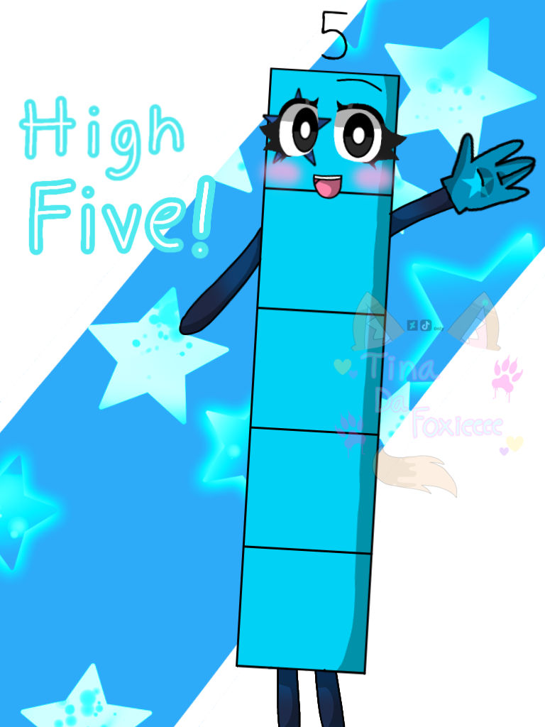 Numberblock Five Fanart! by Cut3c0r3zChanQwQ on DeviantArt