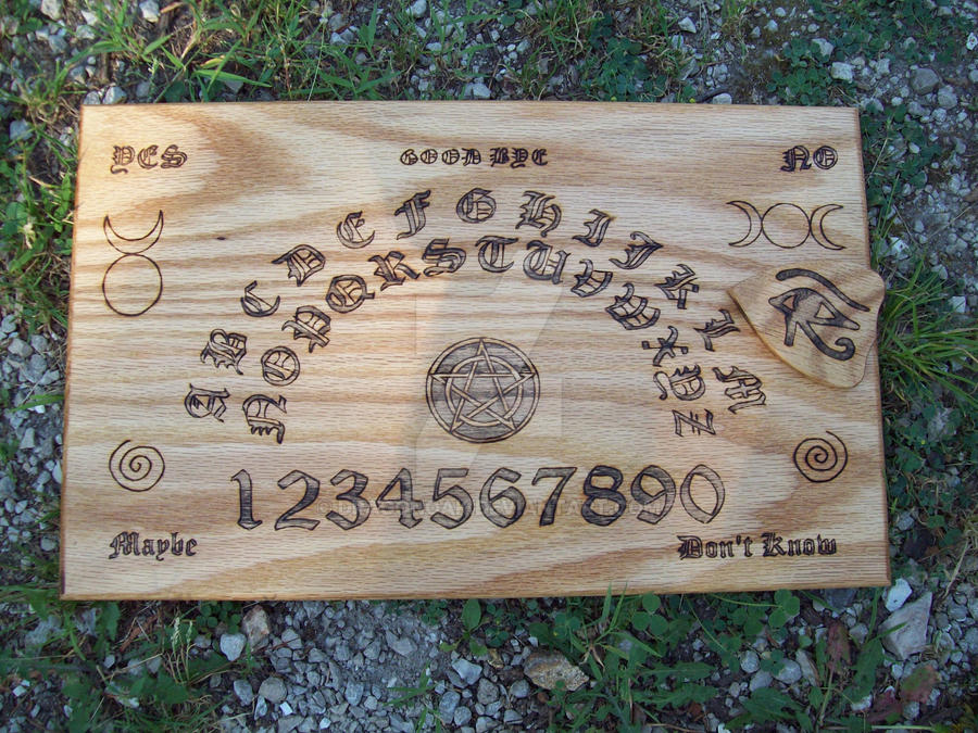 Wood Wiccan Ouija Board