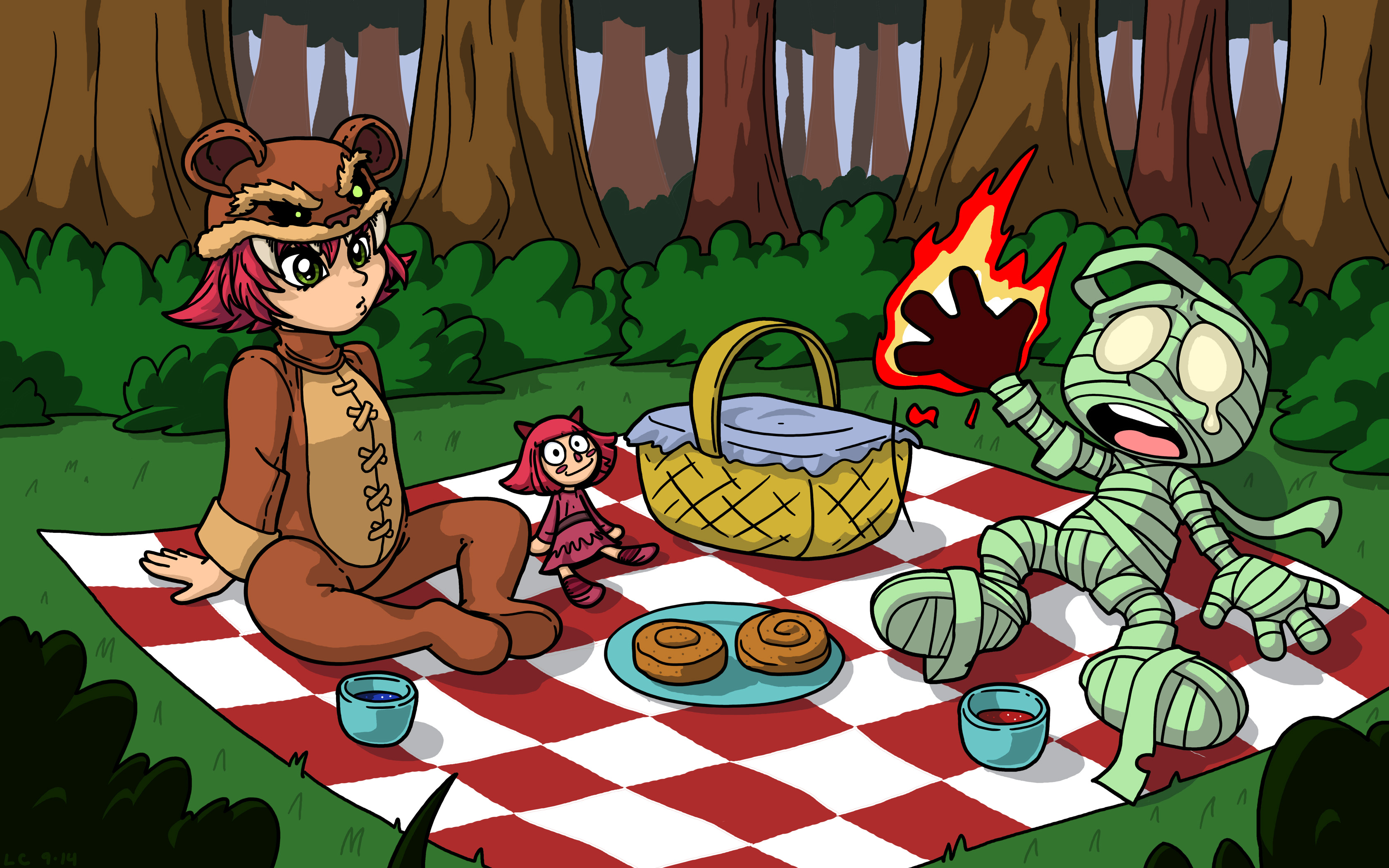 Annie and Amumu's Picnic - Commission