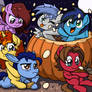 Pumpkin Pony Friends