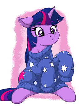 Twilight in Over-sized Sweater