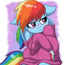 Rainbow Dash In Over-sized Sweater