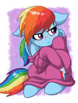 Rainbow Dash In Over-sized Sweater