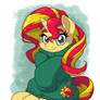 Sunset Shimmer in Over-sized Sweater