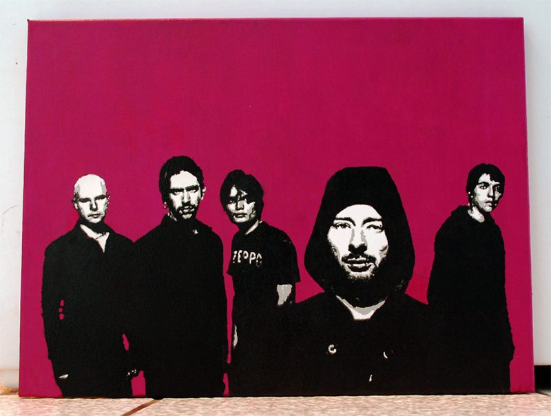 Radiohead stencil