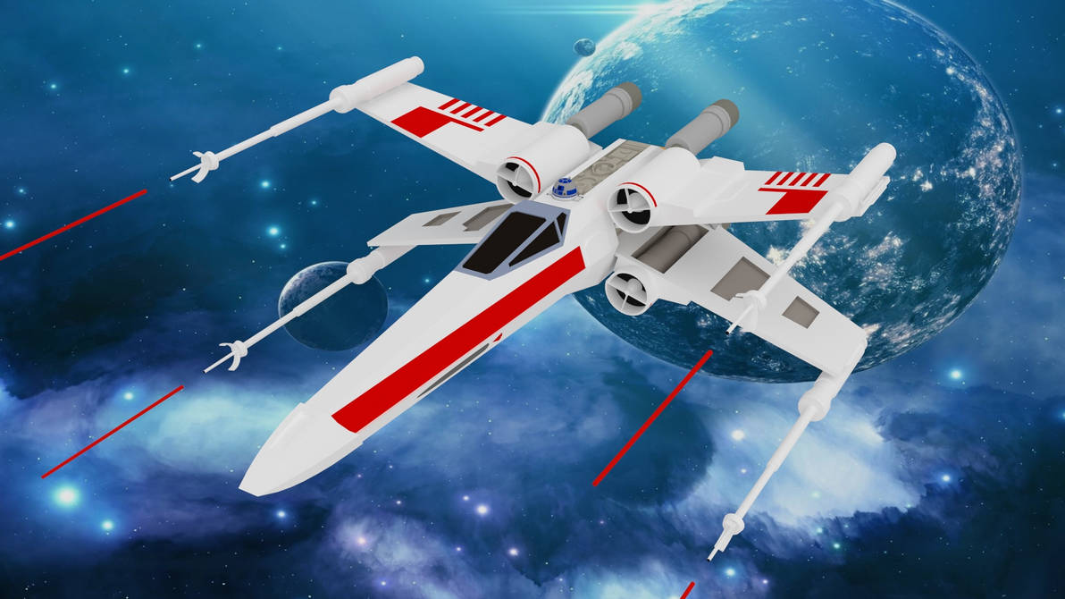 3D Star Wars X-Wing Perspective by Chrisg78945 on DeviantArt