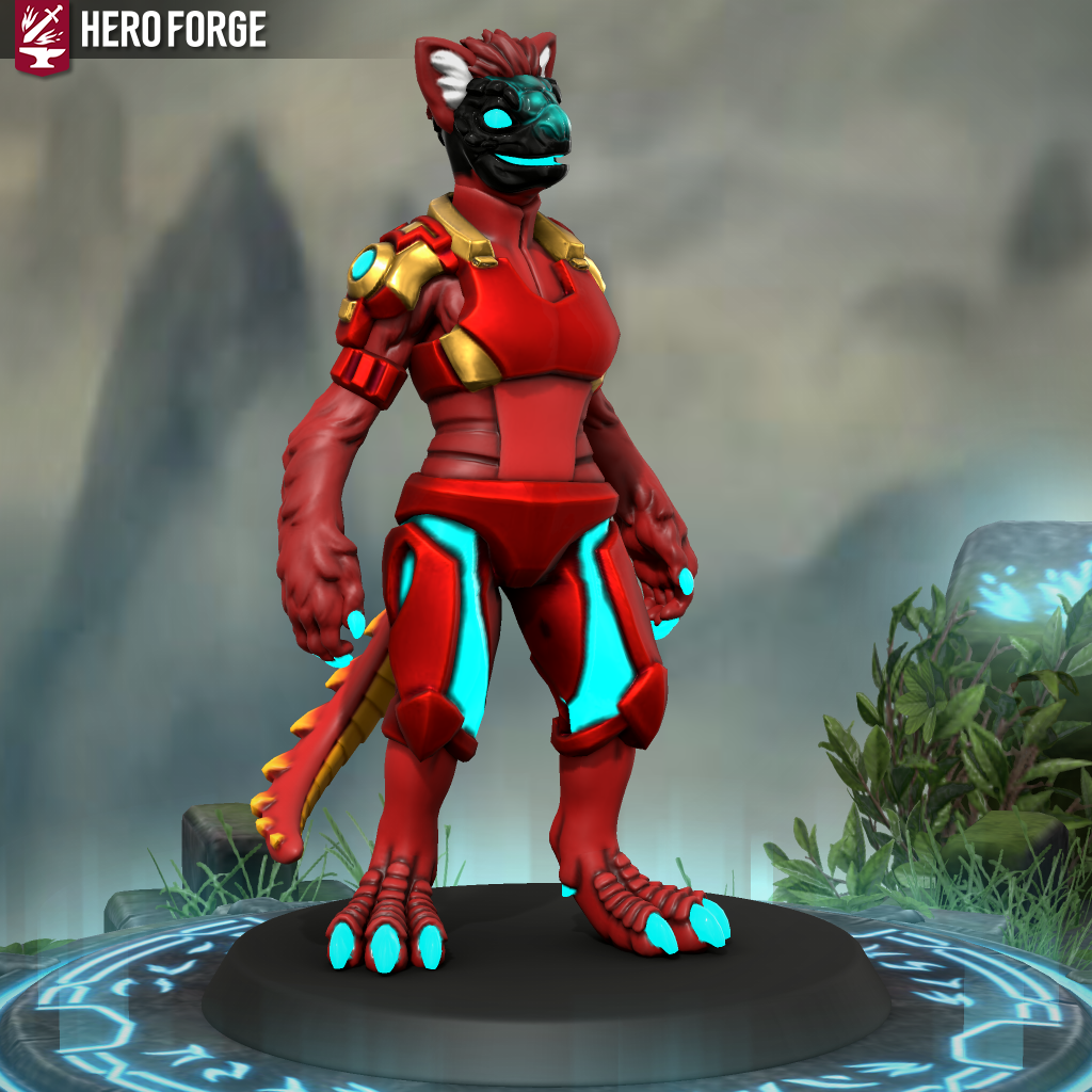 Protogen in Hero Forge by FireswordDragon on DeviantArt