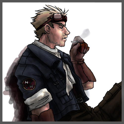 Cid... smoking.