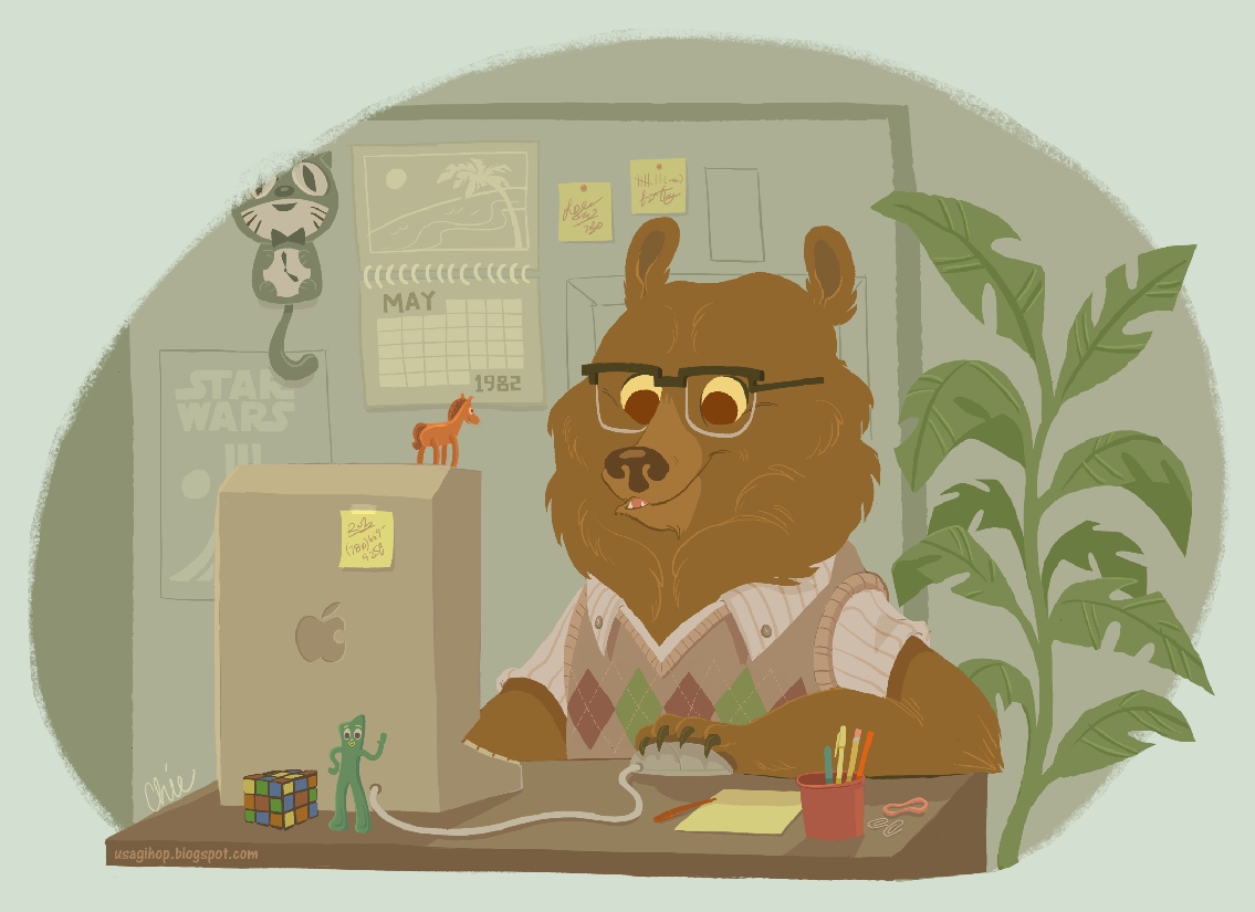 nerd bear