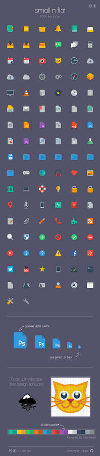 small-n-flat icons