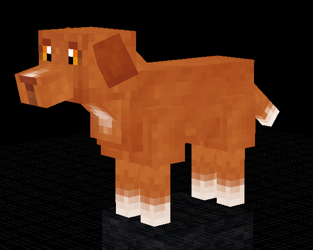 Minecraft Dog model/texture by Cryptillian on DeviantArt