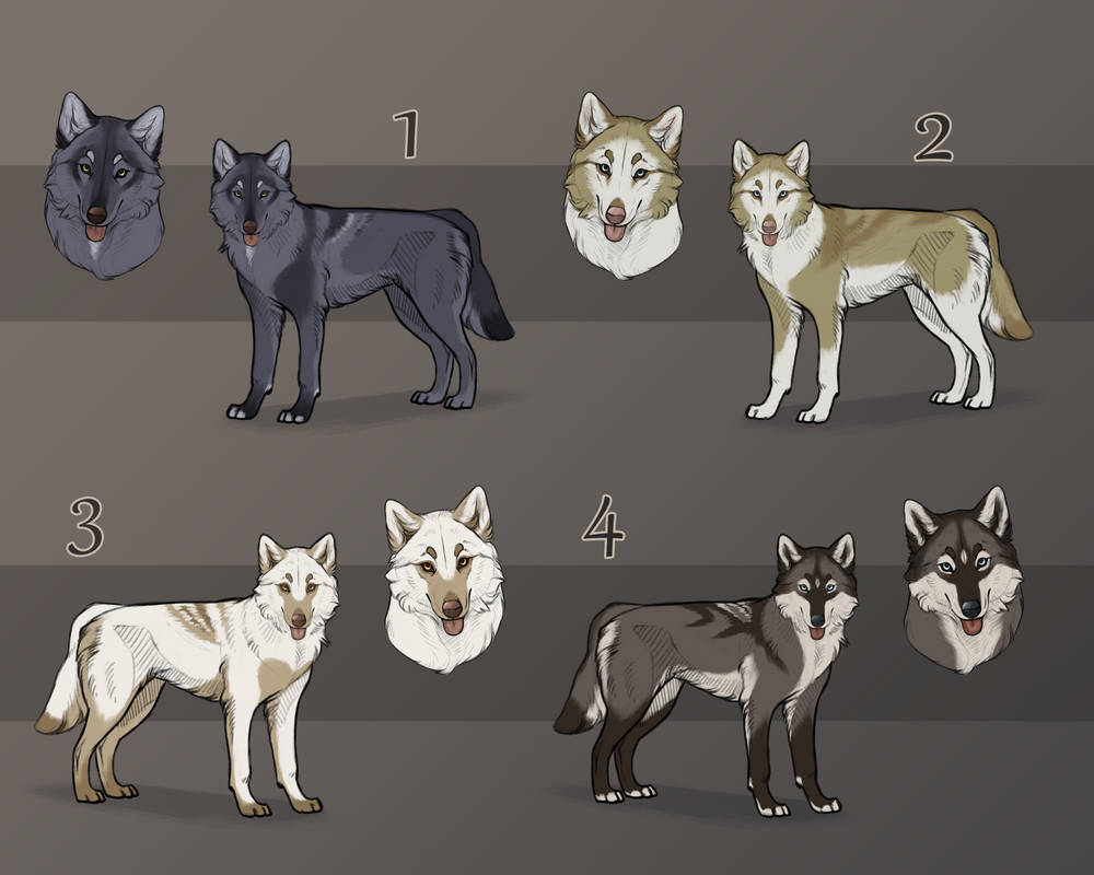 [CLOSED] Wolf Adopts by Cryptillian on DeviantArt