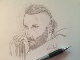 Ragnar lodbrok portrait study