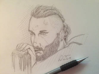 Ragnar lodbrok portrait study