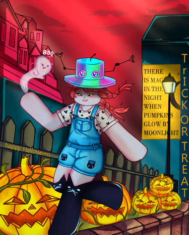 HAPPY HALLOWEEN! Oversized Tee Outfit by RBLXRECON on DeviantArt