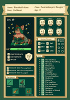 Marshall Sheet (Pixel Dnd Sheet Commission #2) by Mikishiii