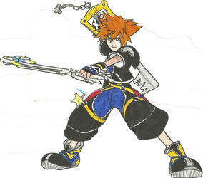 Sora with 2 keyblades