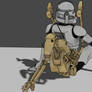 Clone Trooper Bullying Battlle Droid