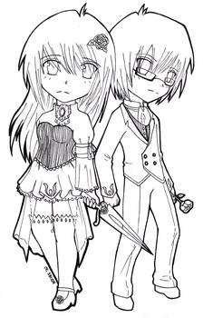 .Lineart. Noire and James