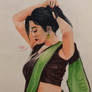 Saree Drawing