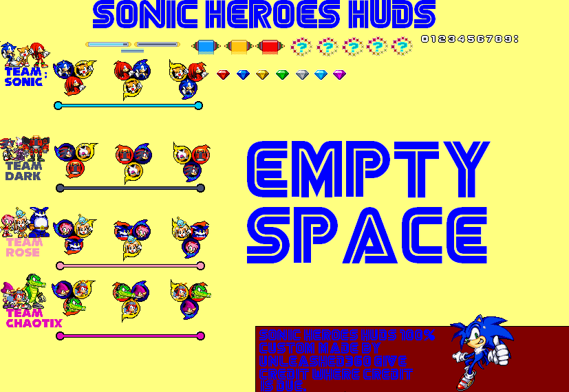 Sonic R Hud Sonic Heroes Hud by Unleashed360 on DeviantArt