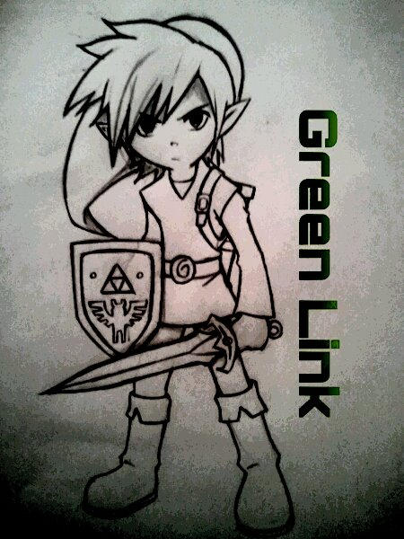 My first Link drawing by Unleashed360 on DeviantArt