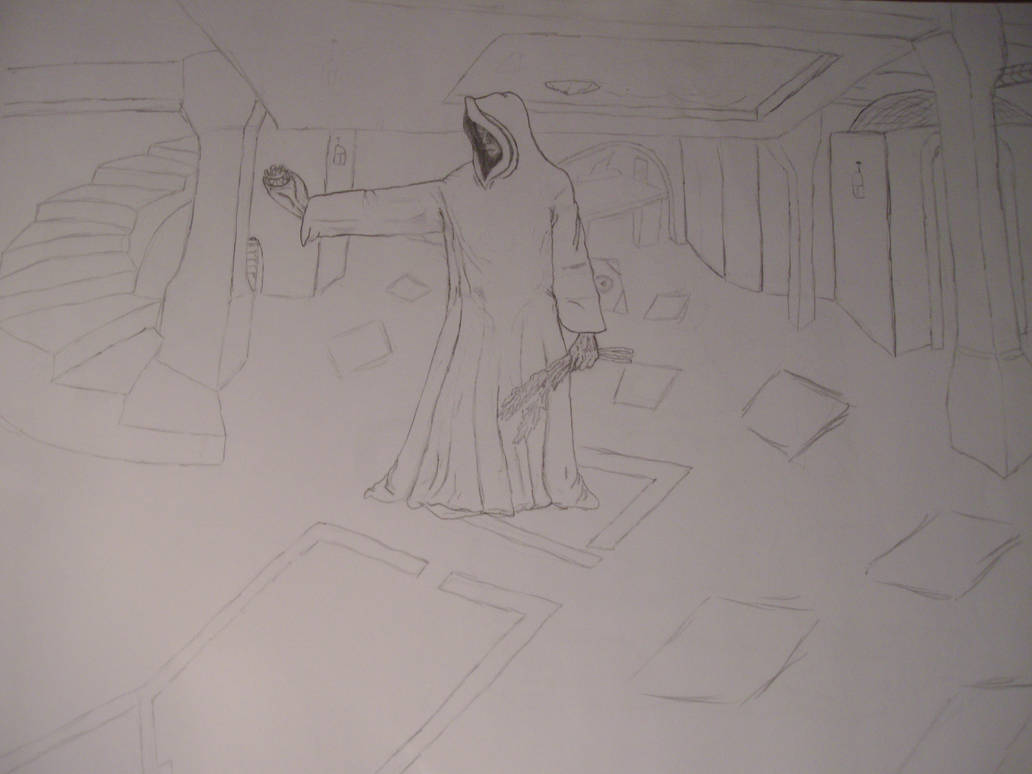 Robed figure. by WickedJohnny on DeviantArt