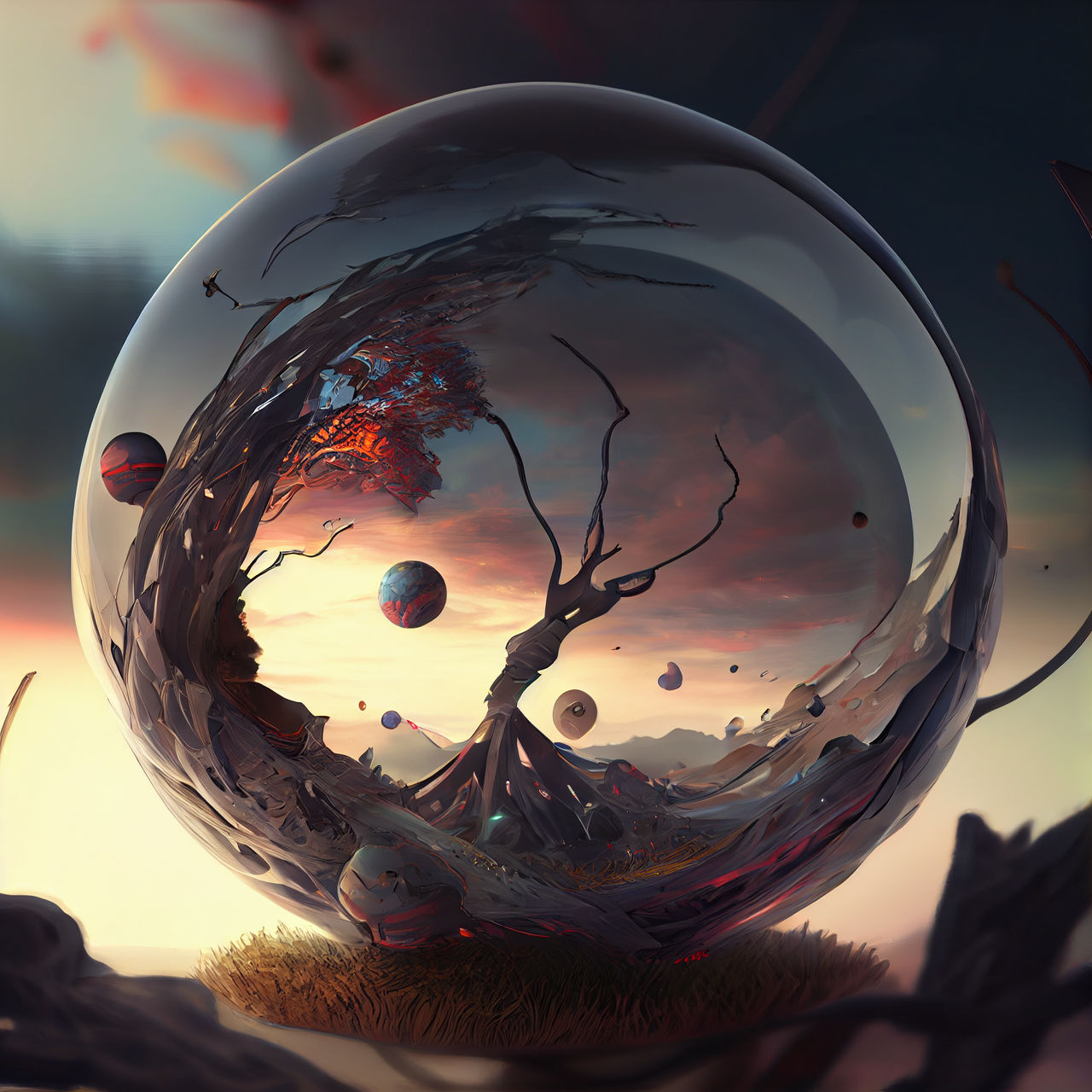 Sphere Tree sphere with a tree by Wavochen11 on DeviantArt